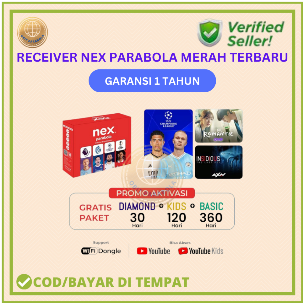 NEX PARABOLA RECEIVER NEX PARABOLA MERAH