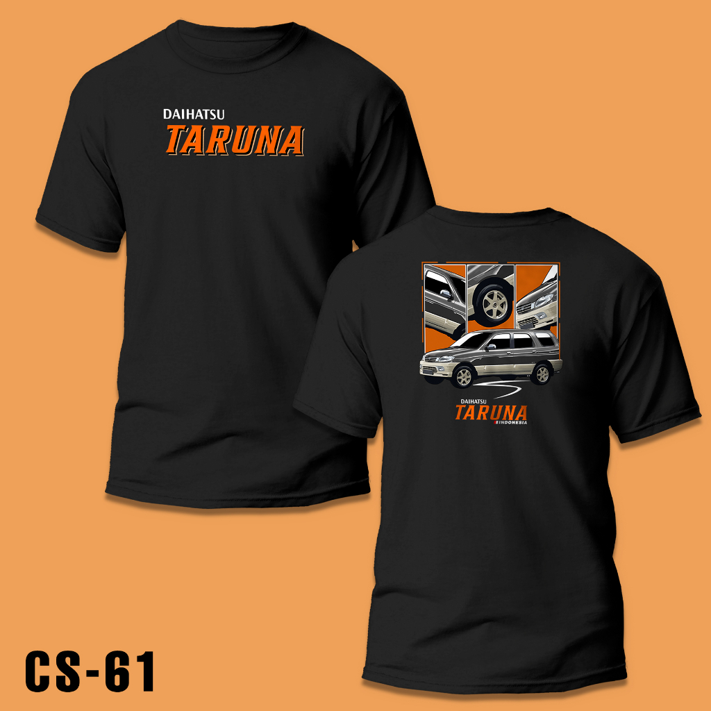 Atasan Kaos Otomotif Distro Mobil DAIHATSU TARUNA CS-61 Desain Depan Belakang