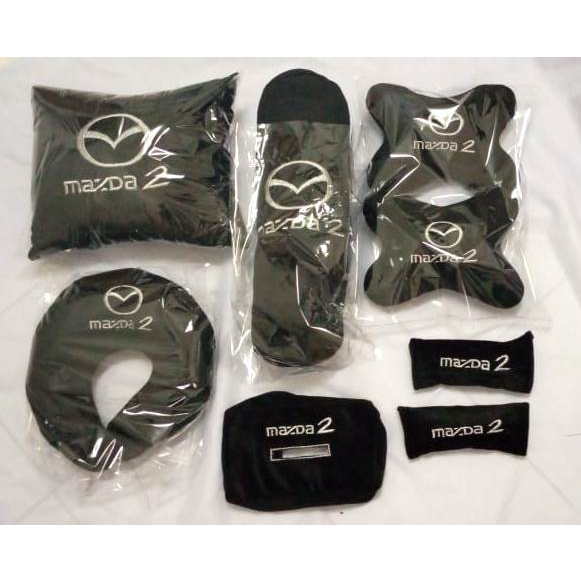 Carset 6 in 1 aksesoris variasi interior bantal mobil headrest alas jok sandaran kepala spare part M