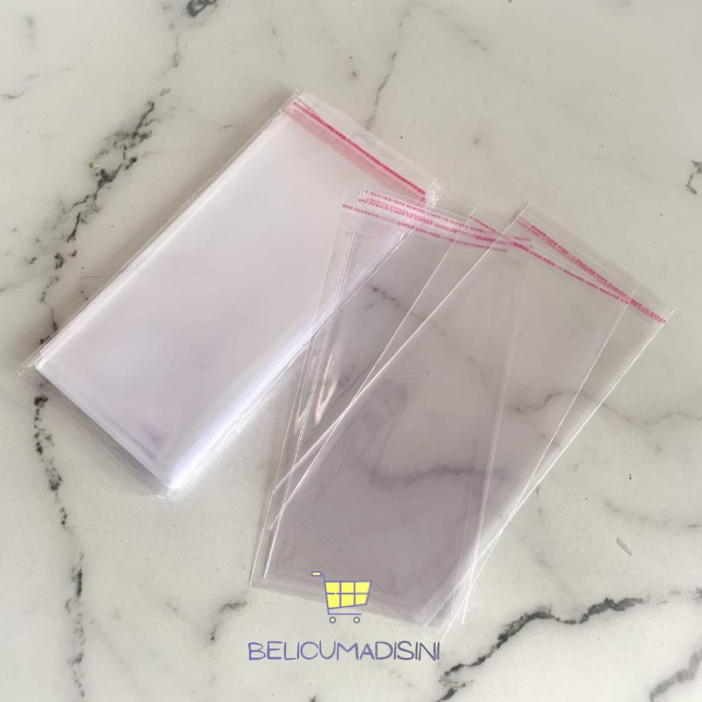 

(PER LEMBAR) Plastik OPP Uang 7 x 15 cm / Money Buket Bouquet / Plastik Lem Seal Ecer Per Pcs Pak 100 Lbr / Kue Uang Money Cake / Plastik Kemasan Bening Bungkus Roti Undangan