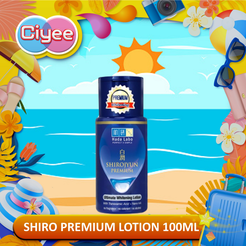 Hada Labo Shirojyun Premium Ultimate Whitening Lotion 100ml - Hadalabo Hydrating Toner - Ciyee