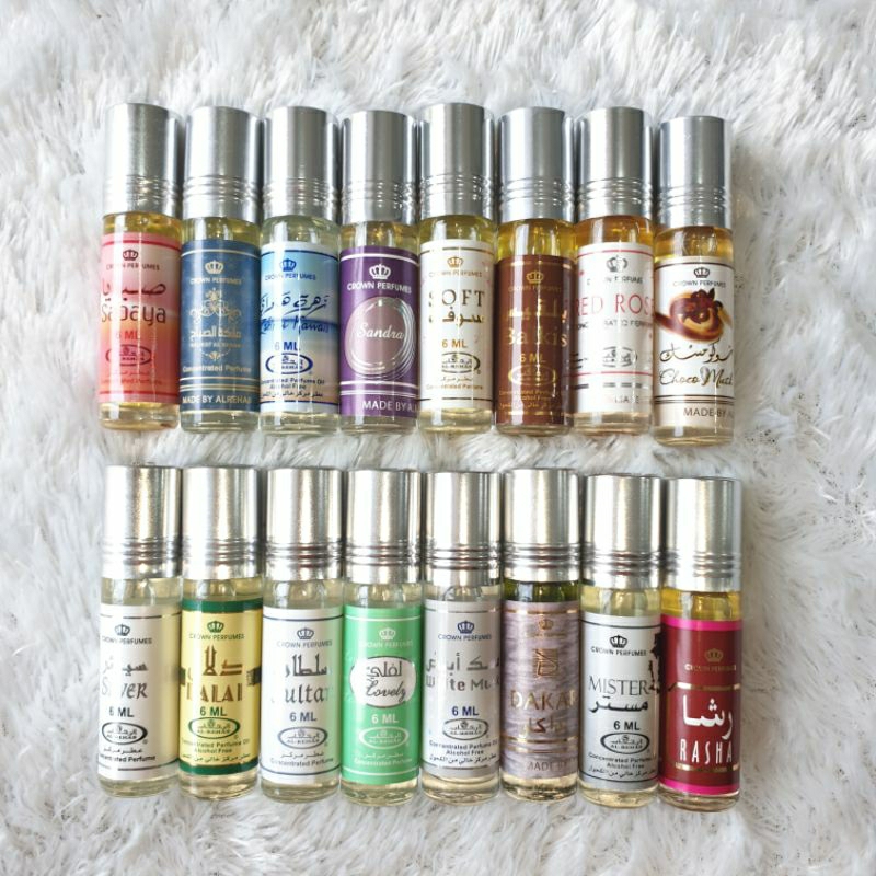 100% WANGI PARFUM ARAB SAUDI AL REHAB ORI FREE ALKOHOL BISA UNTUK SHALAT VARIAN SILVER, SULTAN, SABA