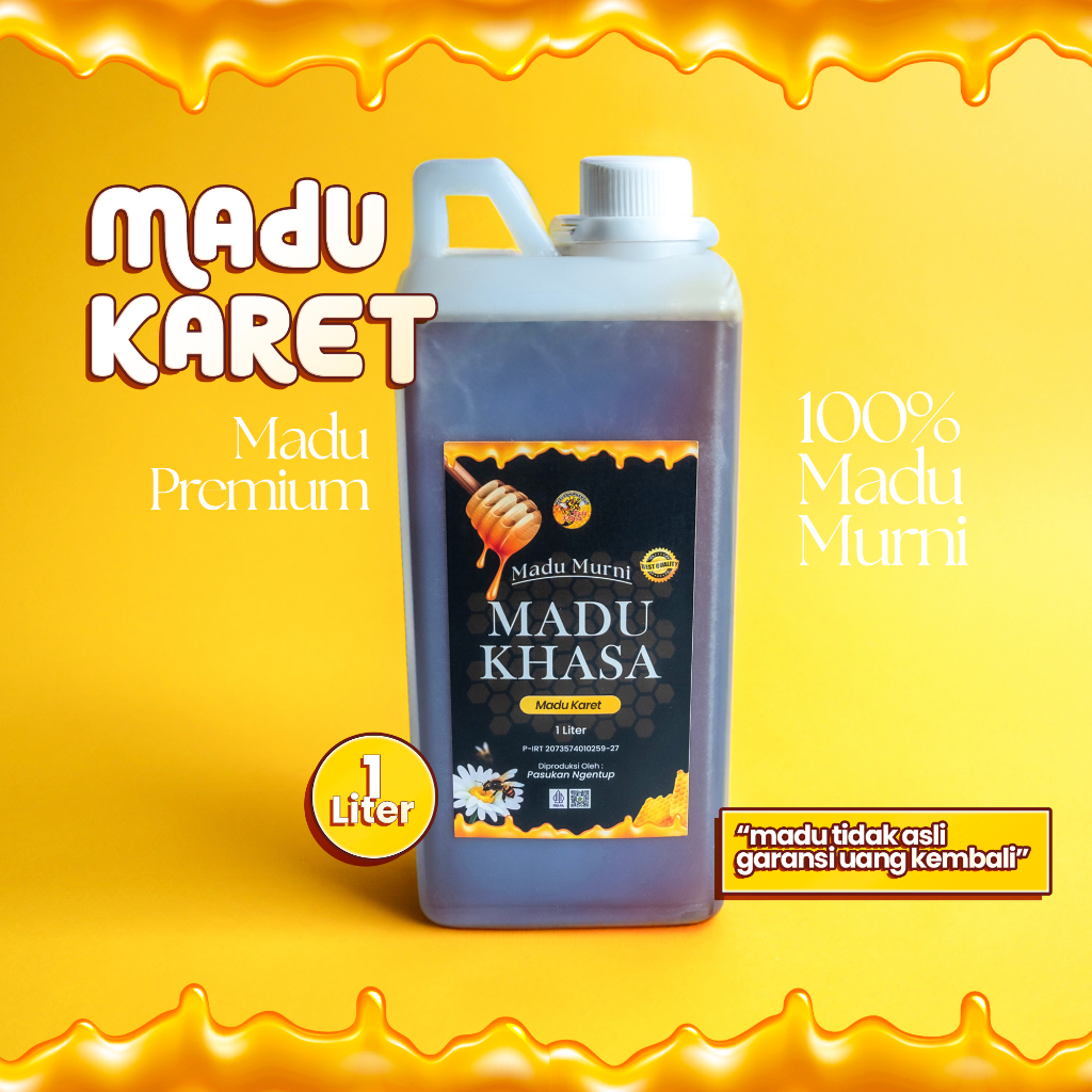 

MADU ASLI || MADU KARET || 100% ORI || 1 LITER