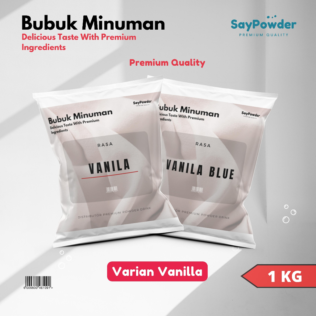 Bubuk Minuman Varian Vanilla Premium 1000 Gram Serbuk Minuman Kekinian Powder Minuman Serbuk Minuman