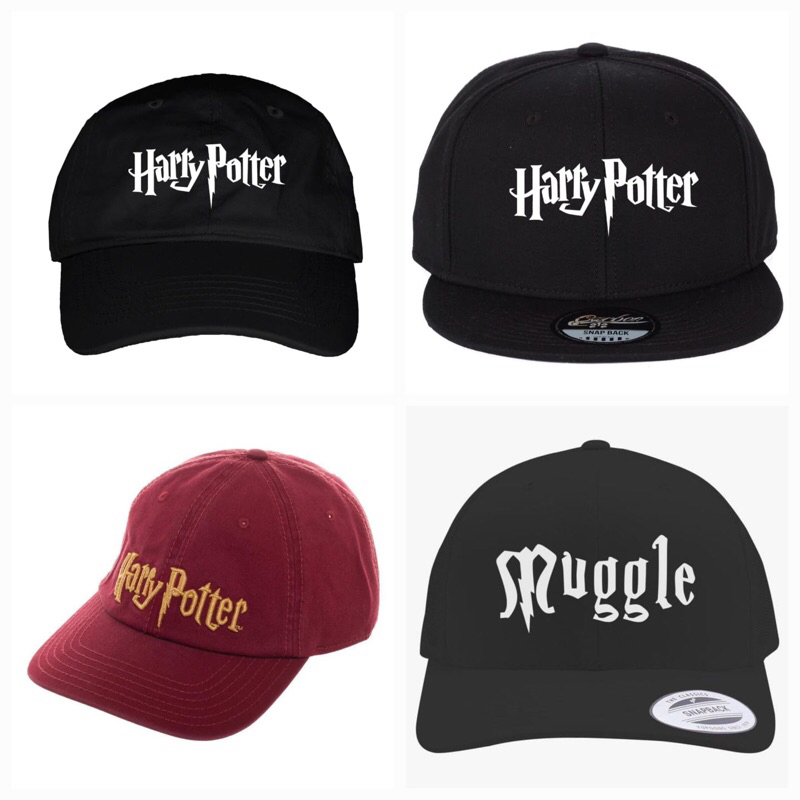 Topi Harry Potter Topi Baseball Harry Potter Snapback Harry Potter Logo Aksesoris Harry Potter