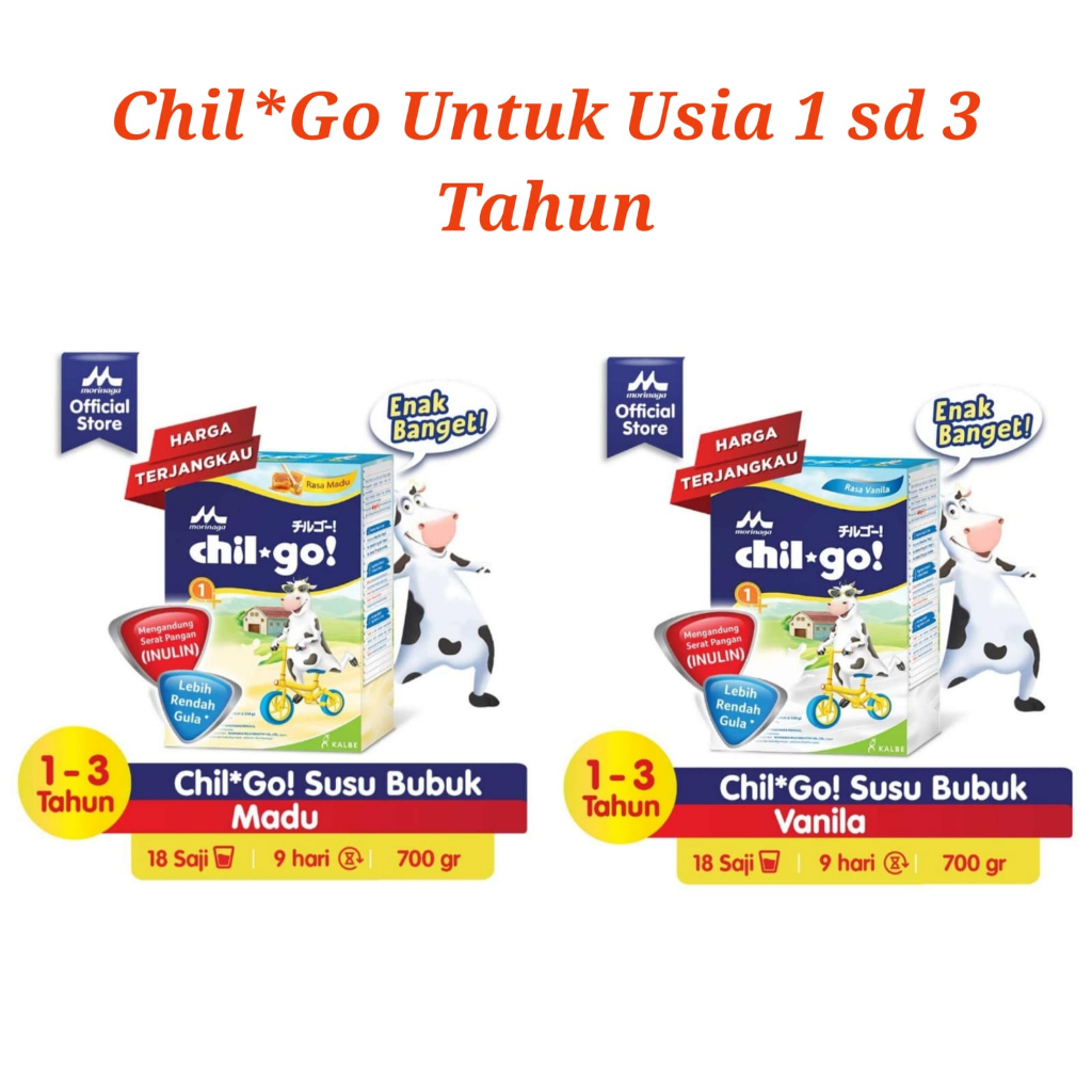 

Morinaga Chil-Go 1+ Susu Pertumbuhan Anak 1-3 Tahun 700 g