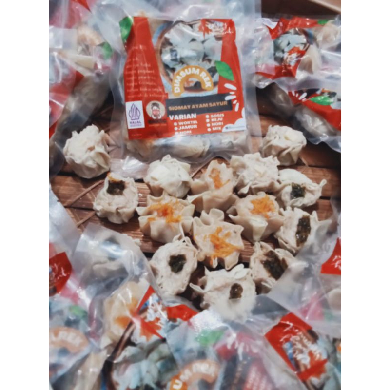 

Dimsum Siomai Chicken FROZEN FOOD DIMSUM SPESIAL Siomay Jamur/wortel/keju/sosis/nori/jamur/mix