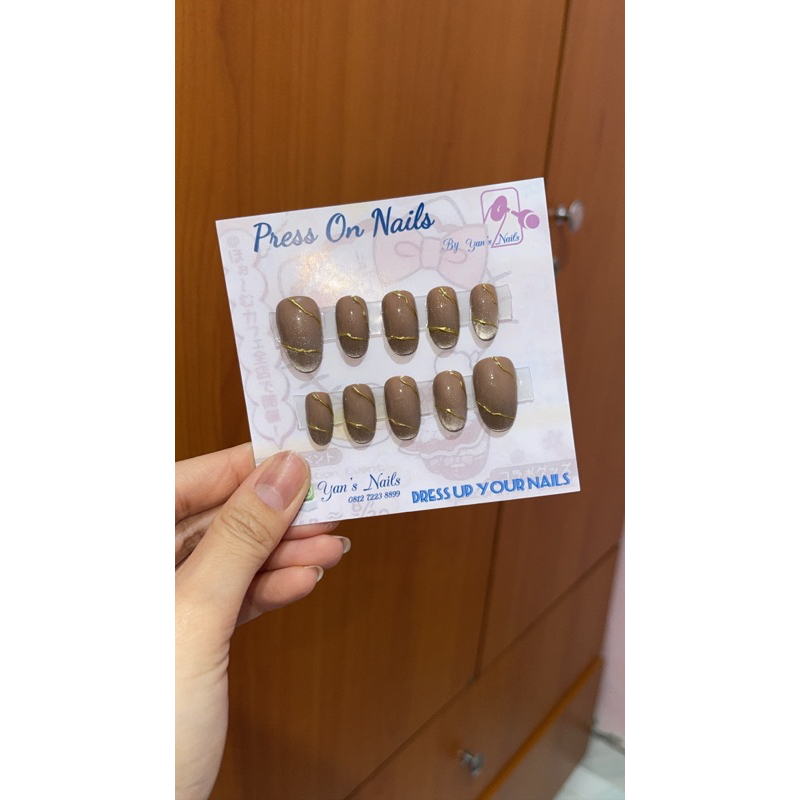 Press On Nails/Fake Nails/Kuku Palsu/Nail Art/Handmade 100%