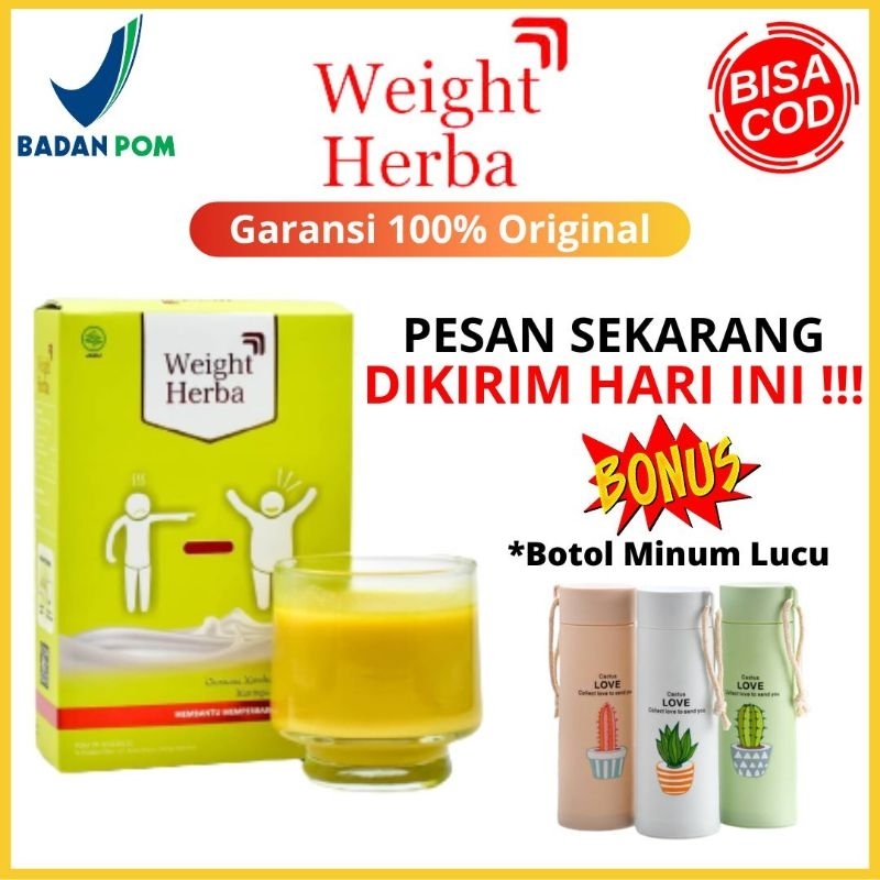 

Weight Herba - Weight Herba Susu Penggemuk Badan Original 100% Penambah Berat Badan BPOM