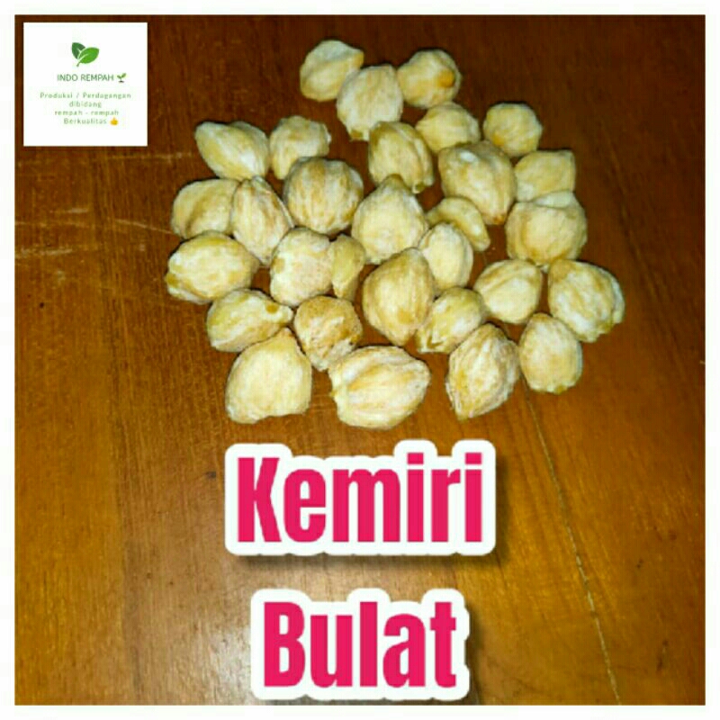 

kemiri Bulat berat 100 gram