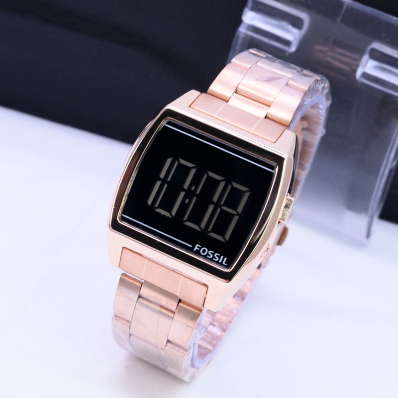 F055 1L Digital Jam Tangan Wanita Rantai F-7004HB