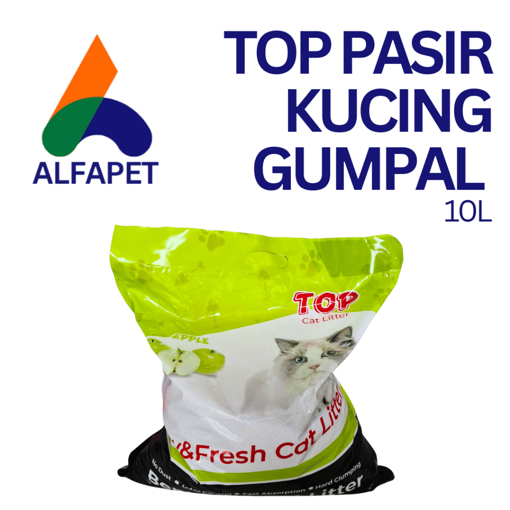 Pasir kucing gumpal Top 10L