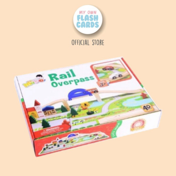 

kayu Limited Mainan Tracks - - Overpass Rail Train Kereta Anak Promo Api Edukasi -