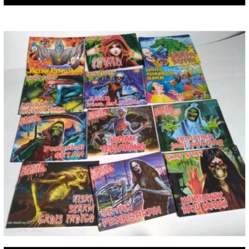 Buku cerita hantu/ komik  bacaan Anak edisi Hantu Indonesia