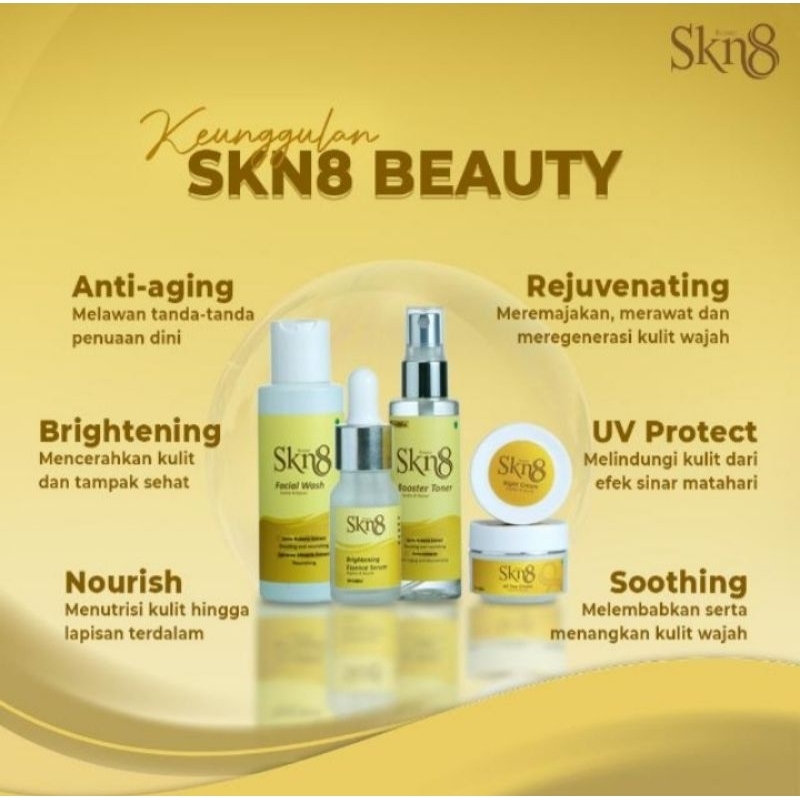 PROMO SKN8 BEAUTY SKINCARE ALAMI + PROBIOTIK SKN 8 PERAWATAN KULIT