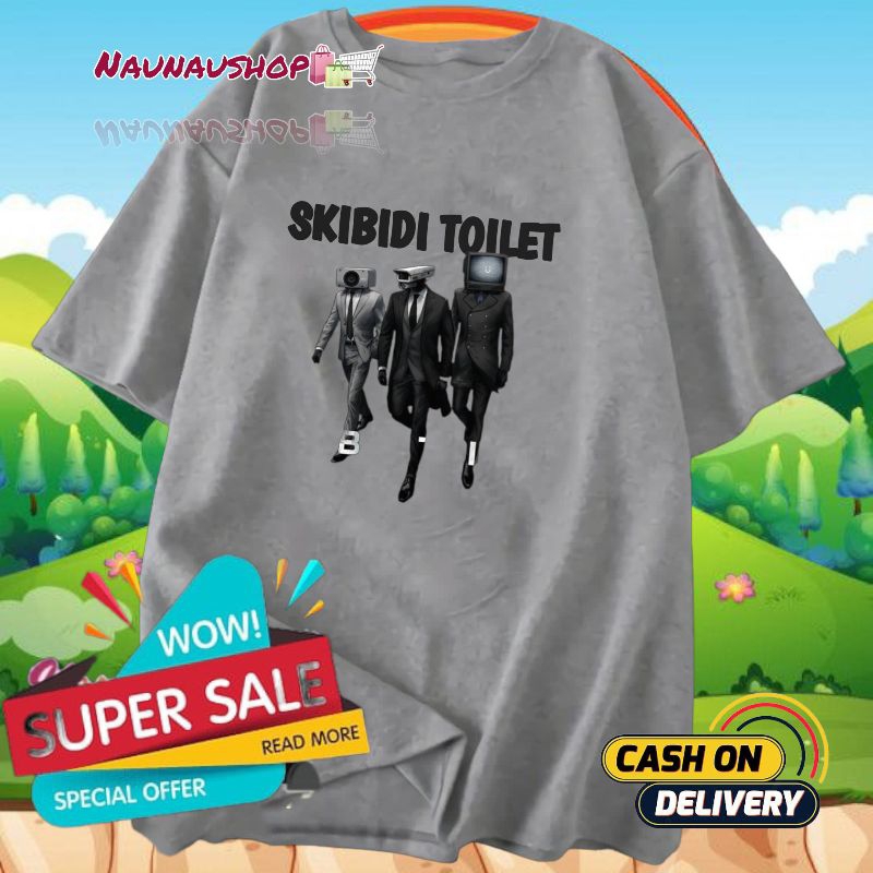 SKIBIDI TOILET BAJU KAOS ANAK LAKI-LAKI SKIBIDI TOILET TV MAN TITAN