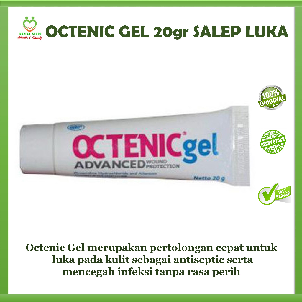 OCTENIC GEL 20 g - Gel Antiseptik Dan Perlindungan Untuk Luka 20 g - Pembersih luka tanpa rasa perih