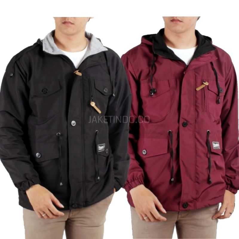 JAKET PRIA PARKA WANGKERS BB 4 SAKU / JAKET BOLAK BALIK TERBARU