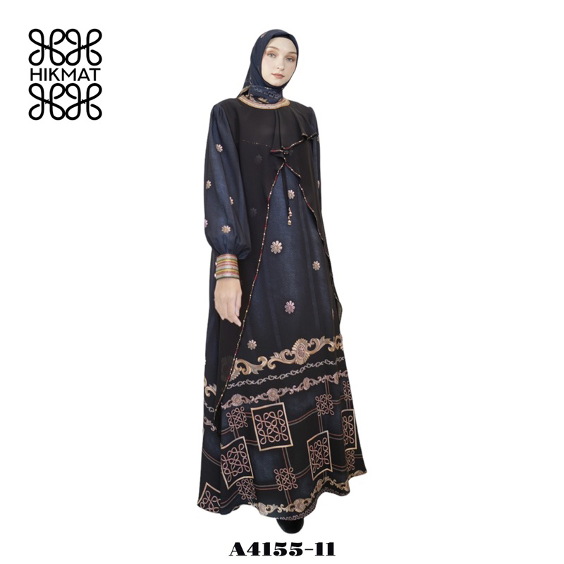 ABAYA HIKMAT FASHION ORIGINAL A4155-11