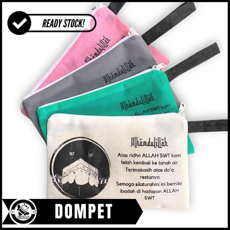 Ready Stock Banyak Siap Kirim Souvenir Dompet Haji Umroh Unik Simple Kekinian Bahan Spunbond Termura