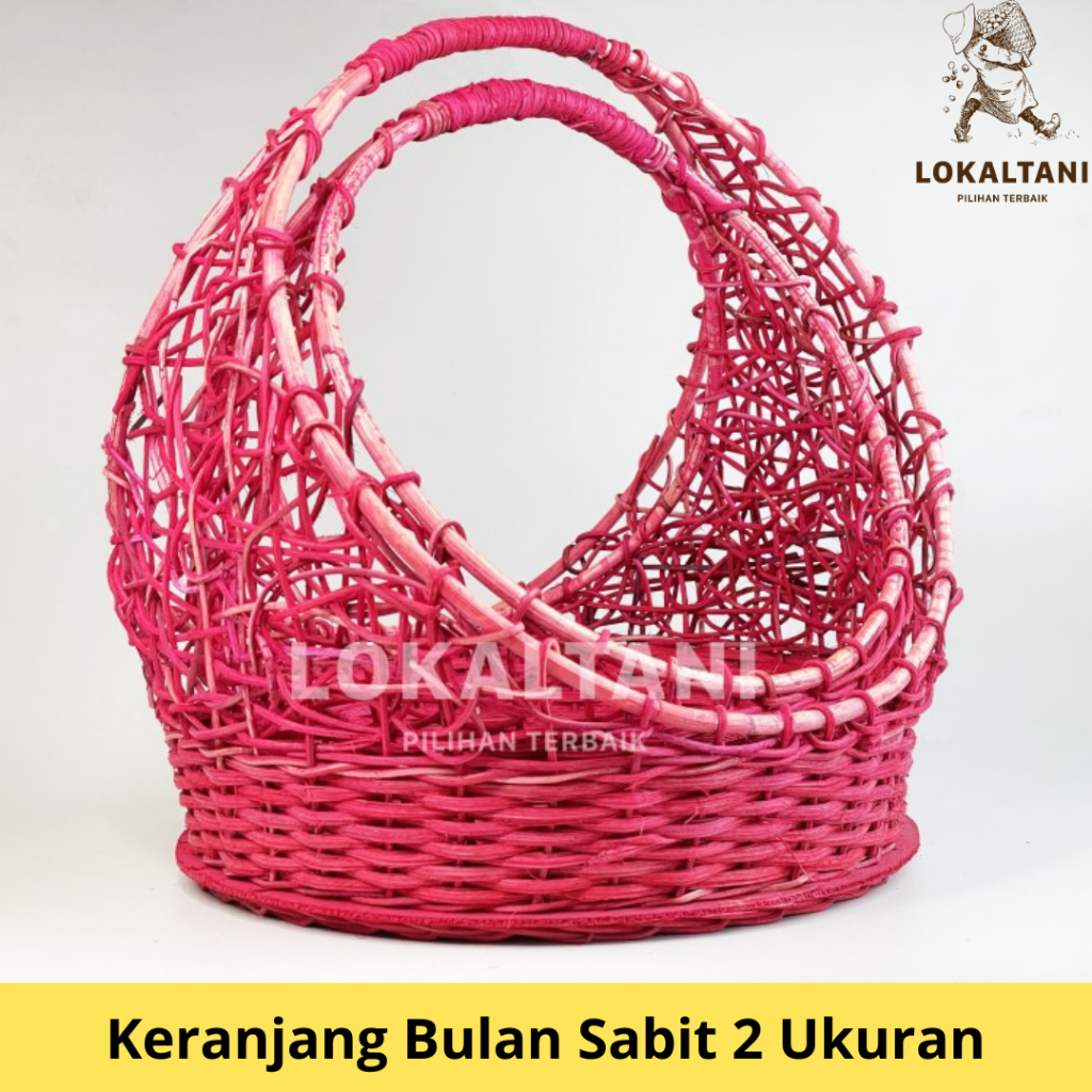 Keranjang Bambu bulan sabit / Keranjang Hampers Sangjit / Hampers Imlek
