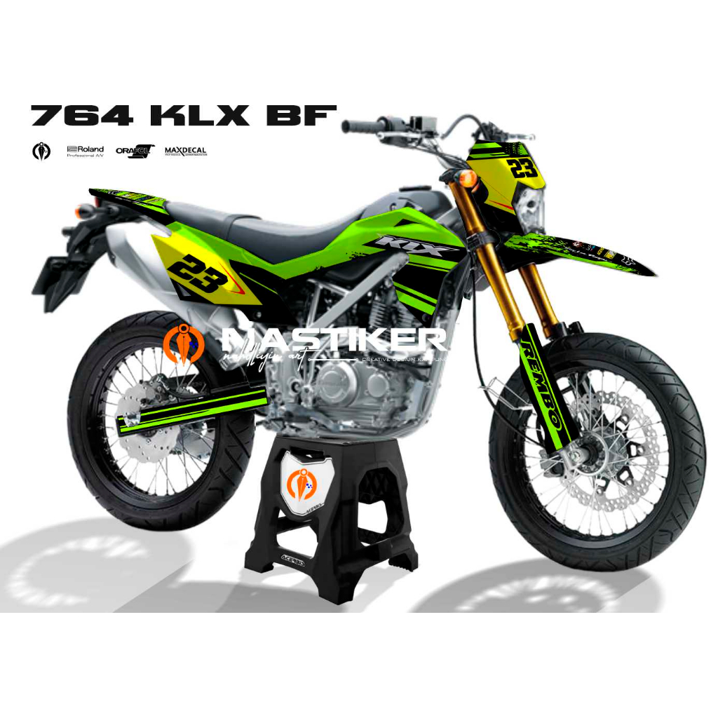 DECAL KLX BF FULL BODY HIJAU - DECAL STIKER KLX BF EXTREME FULL BODY BISA REQUEST DESAIN