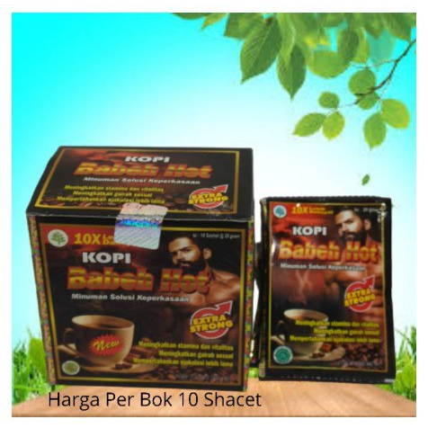 

SLALUSTOCK_87 - KOPI BABEH HOT ISI 10 SHACET Barang 100% ORI