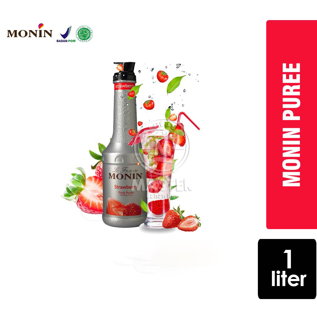 

Monin Puree Strawberry [Botol 1 Liter]