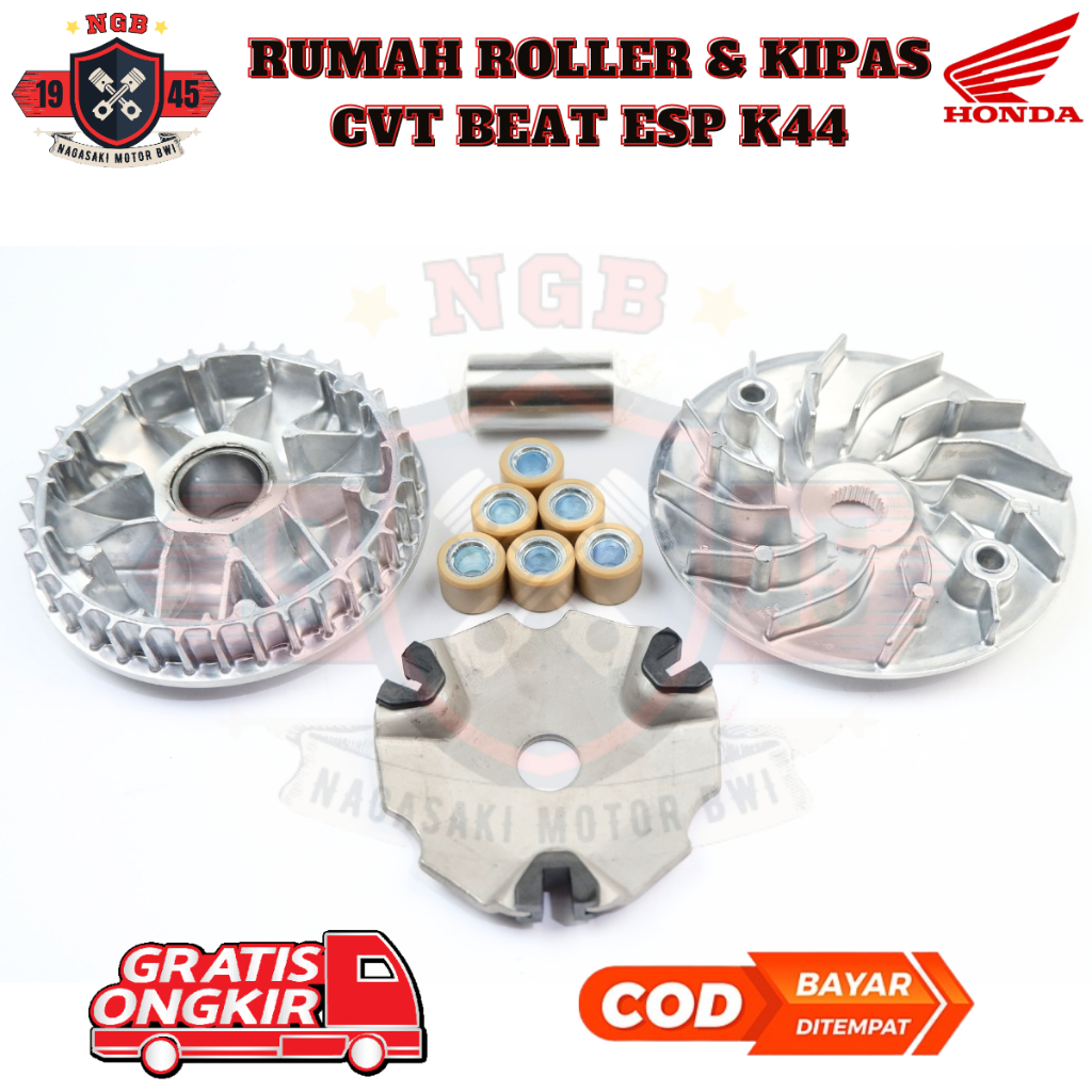 rumah roller beat fi k44 - roller beat fi - kipas beat fi - rumah roller assy honda beat fi esp