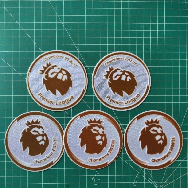Patch / Badge Liga Inggris Gold Velvet 2016 2017 2018 2019 2020 2021 2022 2023 2024 2025 2026