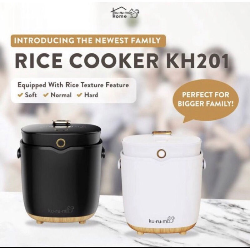 Kurumi Rice Cooker 2L KH201 Low Corb Function