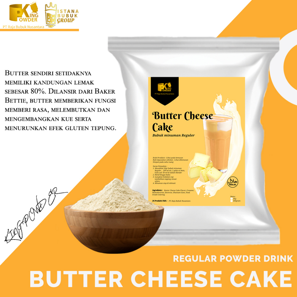 

Bubuk Minuman Rasa Butter Cheese Cake (Regular)
