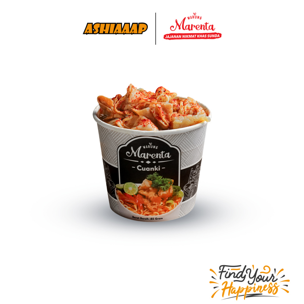 

Ashiaaap X Marenta Cuanki Instan Pedas Gurih (85gr)