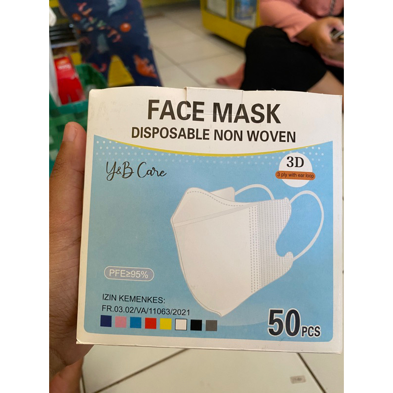 Masker Duckbill Duckbil 50 Pcs Murah 1Box Putih / FACEMASK / / MASKER MURAH GROSIR JOGJA