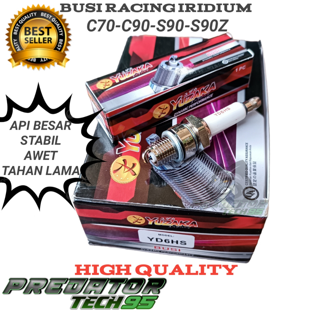 BUSI RACING IRIDIUM YUZAKA YD6HS Honda C70 C90 S90 S90z High Quality