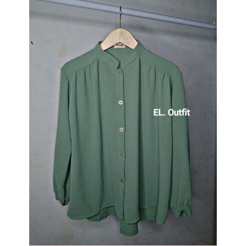 Alina Blouse Crinkle ld 110cm / blouse murah terbaru / Blouse Cwe Viral