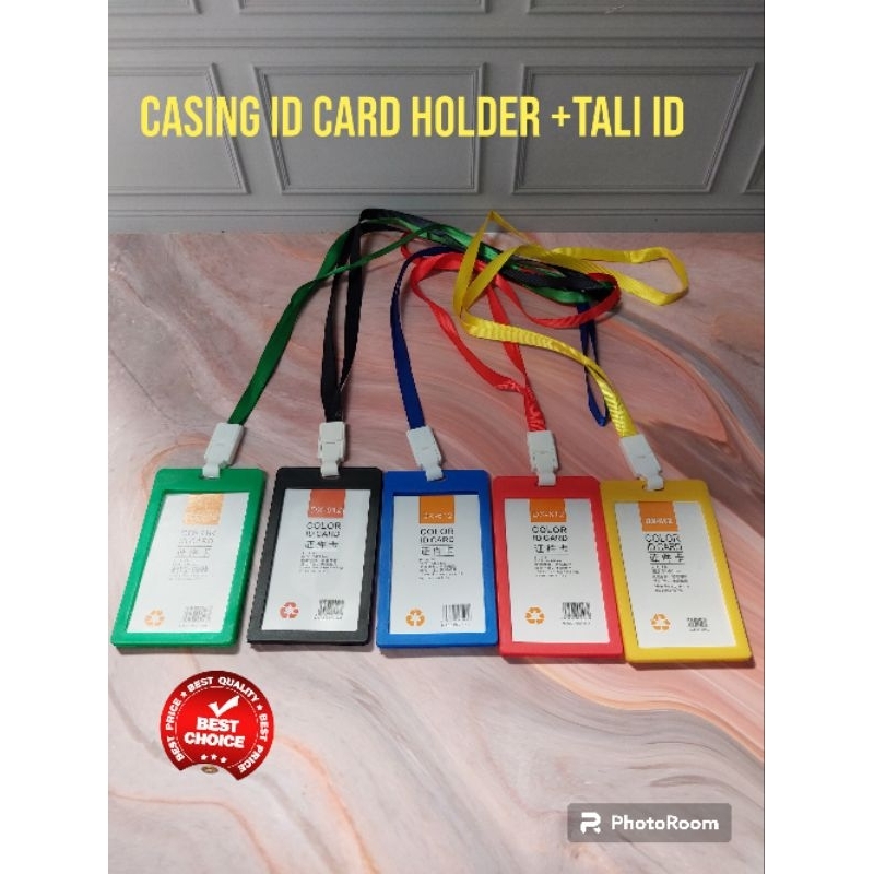 

Tempat Id Card Holder Nametag Tag Plus Lanyard 1cm Dx-612 Casing Id Card Holder Set Plus Tali Id Card