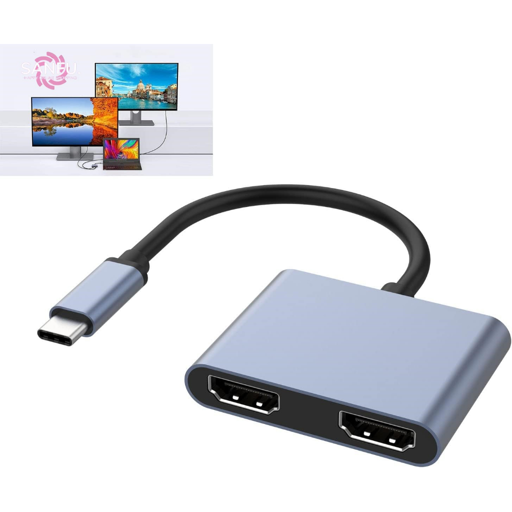 TYPE-C (USB C) TO HDMI+HDMI #TYPE-C TO 2HDMI