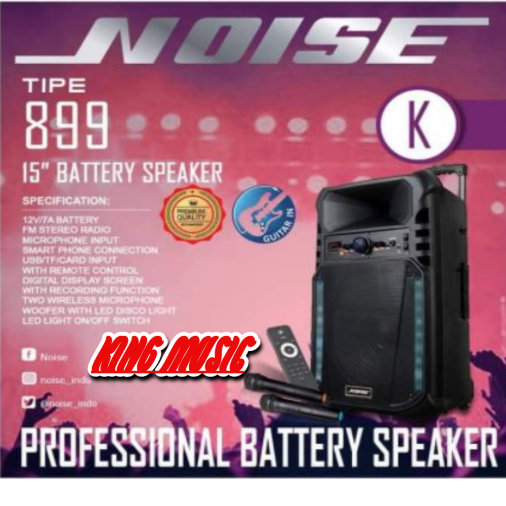 Speaker Portable Meeting Wireless NOISE 899K / 899 K ORIGINAL 15 inch.