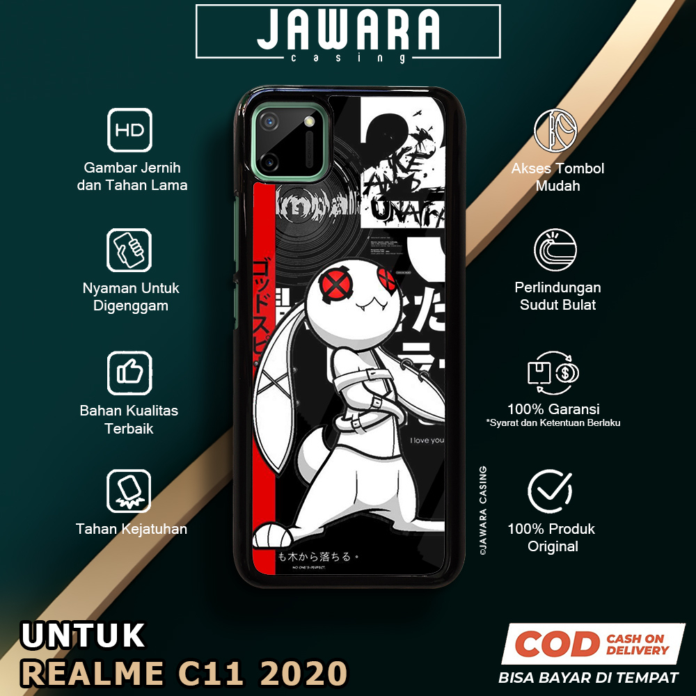 Case Realme C11 2020 Casing Realme C11 2020 Jawara Casing [CYBR] Case Glossy Case Aesthetic Custom C