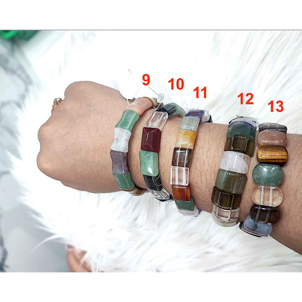 GELANG BATU/ BATU ALAM NATURAL/ BATU GIOK/ PRIA WANITA/ BATU ALAM ASLI / TIGER EYE/ BIDURI SEPAH/ GI