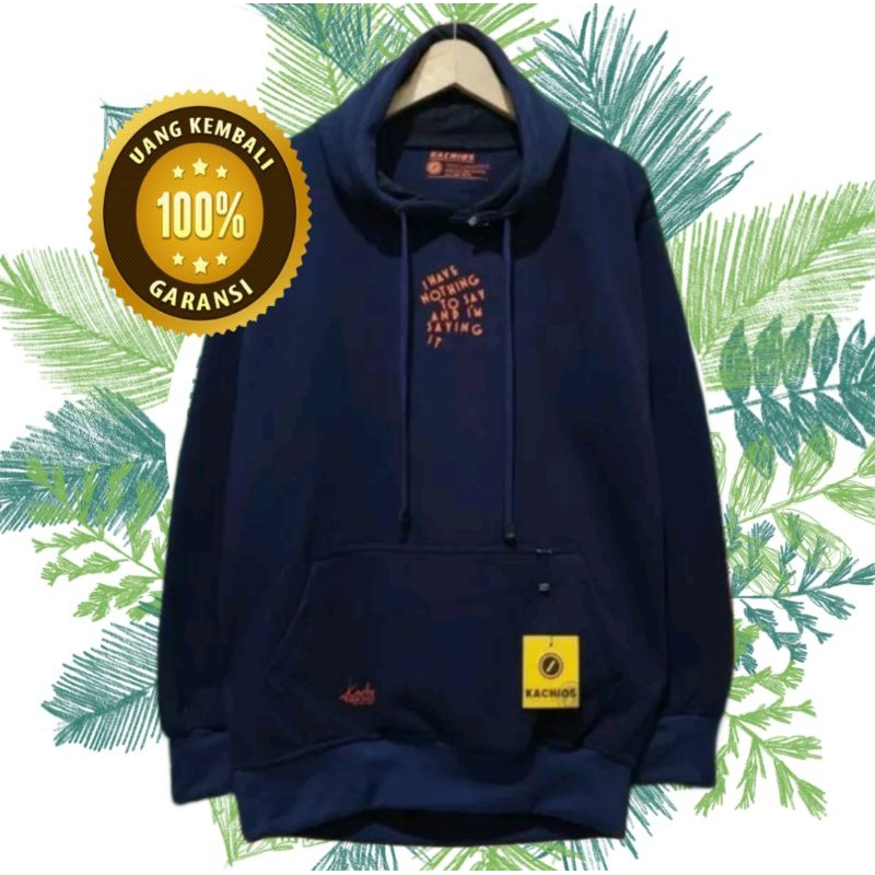 Sweater Hoodie Pria Wanita Distro Kachios Bahan Cotton Flecce Sedia Big Size Jaket distro switer dis