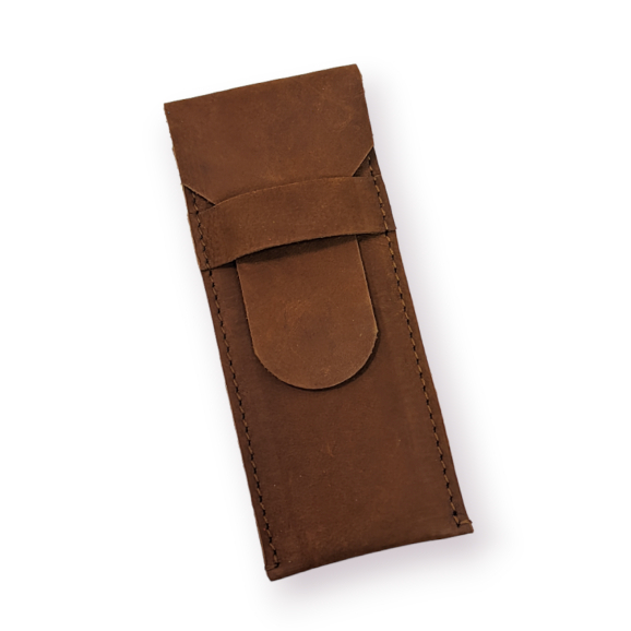 

Leather Pencil Case Dark Brown/ Tempat Bollpoint Kulit Asli Coklat Tua