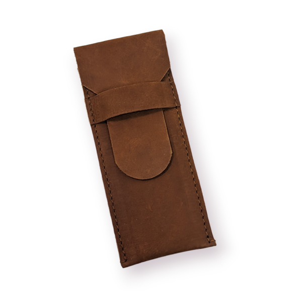 

Leather Pencil Case Dark Brown/ Tempat Bollpoint Kulit Asli Coklat Tua