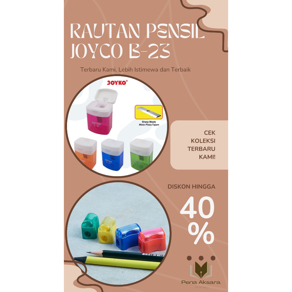 

RAUTAN PENSIL JOYCO B-23 ORIGINAL MURAH