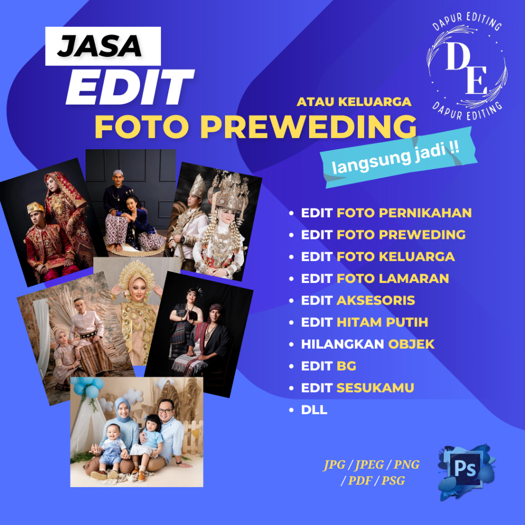 Ganti baground foto keluarga / foto wedding / foto wisuda / foto ultah / foto acara