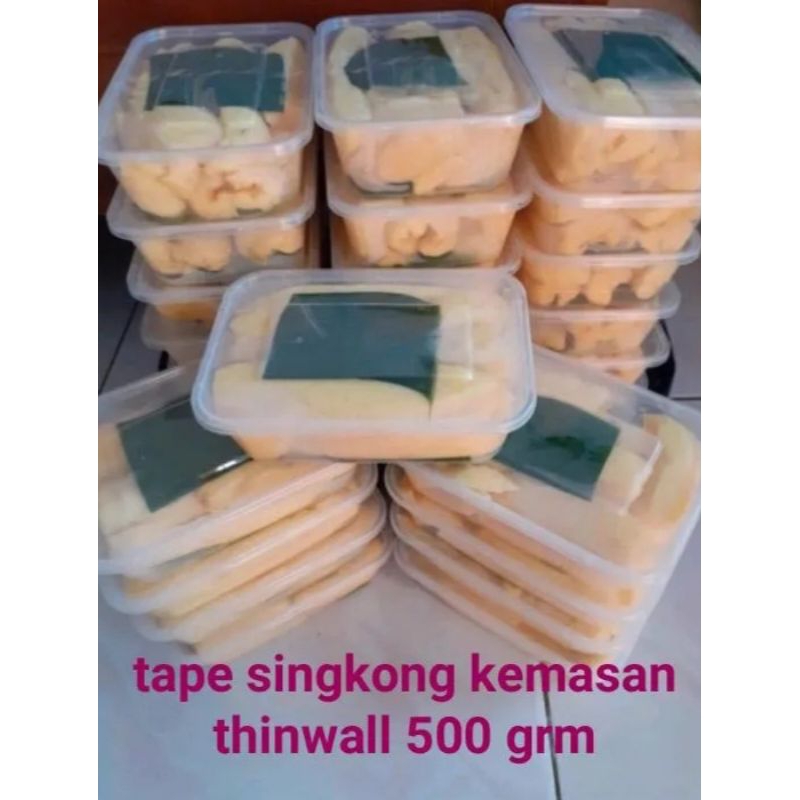 

tape peuyem/tape singkong mentega maniiis kemasan thinwal plastik 500 gram+kemasan