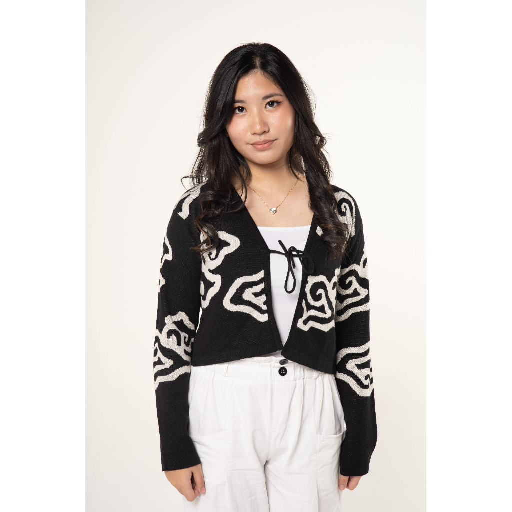 Klasra.id - Cardigan Wanita - Mega Mendung Hitam