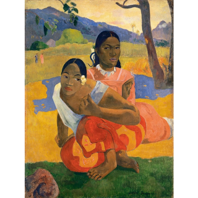 Photo Lukisan Nafea Faa Ipoipo  Paul Gauguin  (1892)