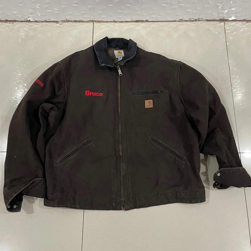 vintage carhartt detroit work jacket dkb